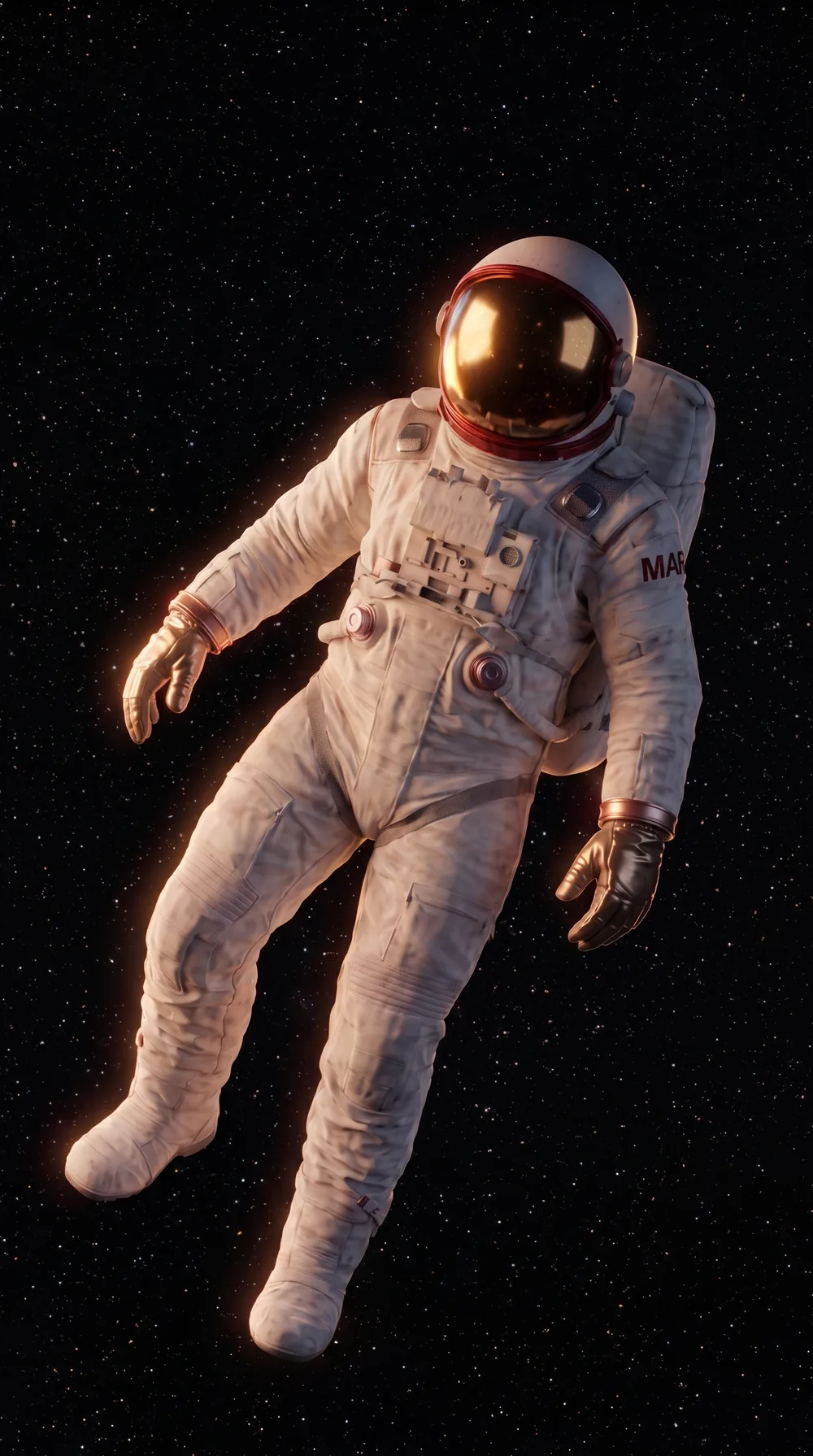 VESPER floating alone in deep space
